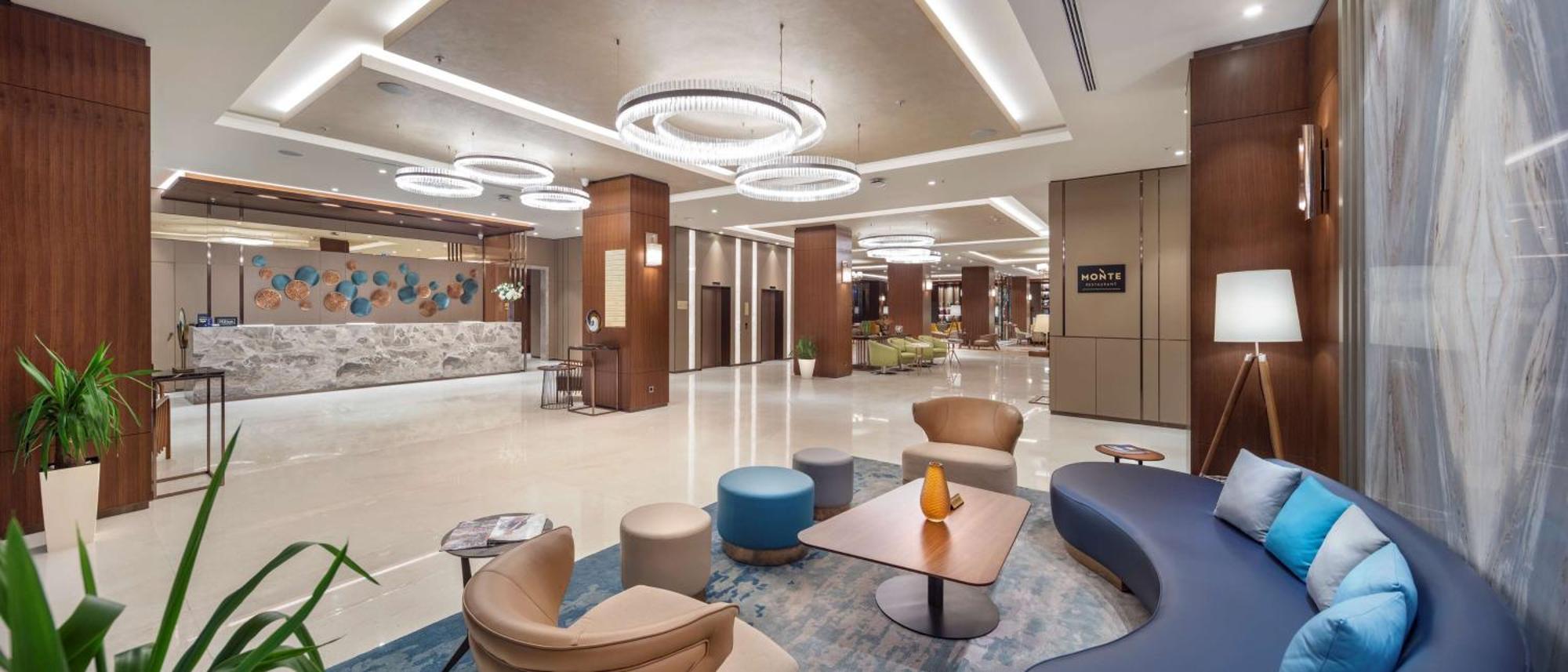 Hotel Doubletree By Hilton Skopje Exteriér fotografie Lobby